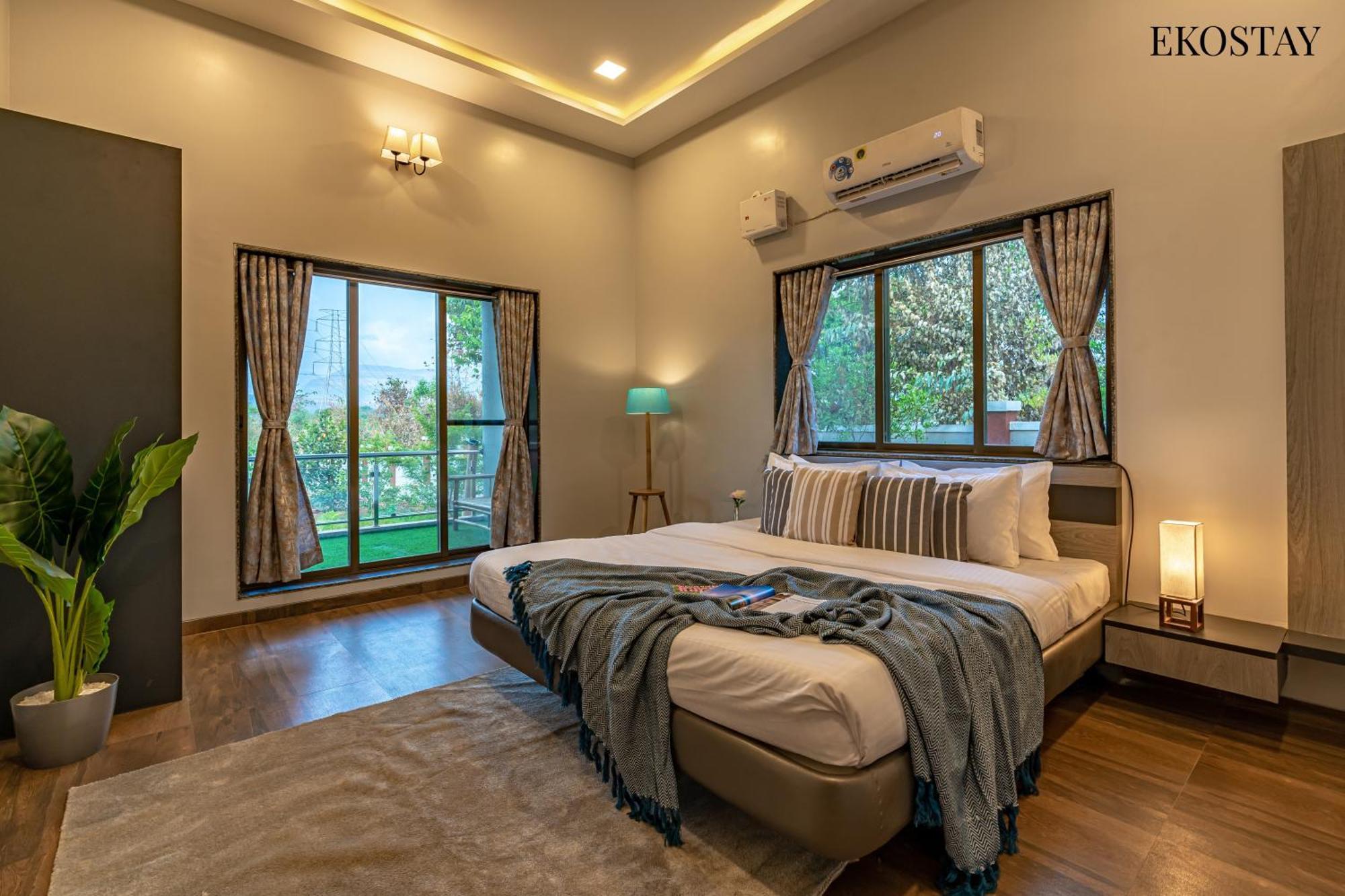 Ekostay Gold Palm Estate I Cricket Turf I Rain Dance I 2 Acre Property Karjat Exterior foto
